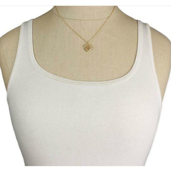 New Gold Felines Forever Cat Post Earring & Paw Cats Kittens Necklace Set - Picture 3 of 3